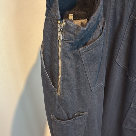 Rag&Bone black denim overalls size large - Picture 7 of 8